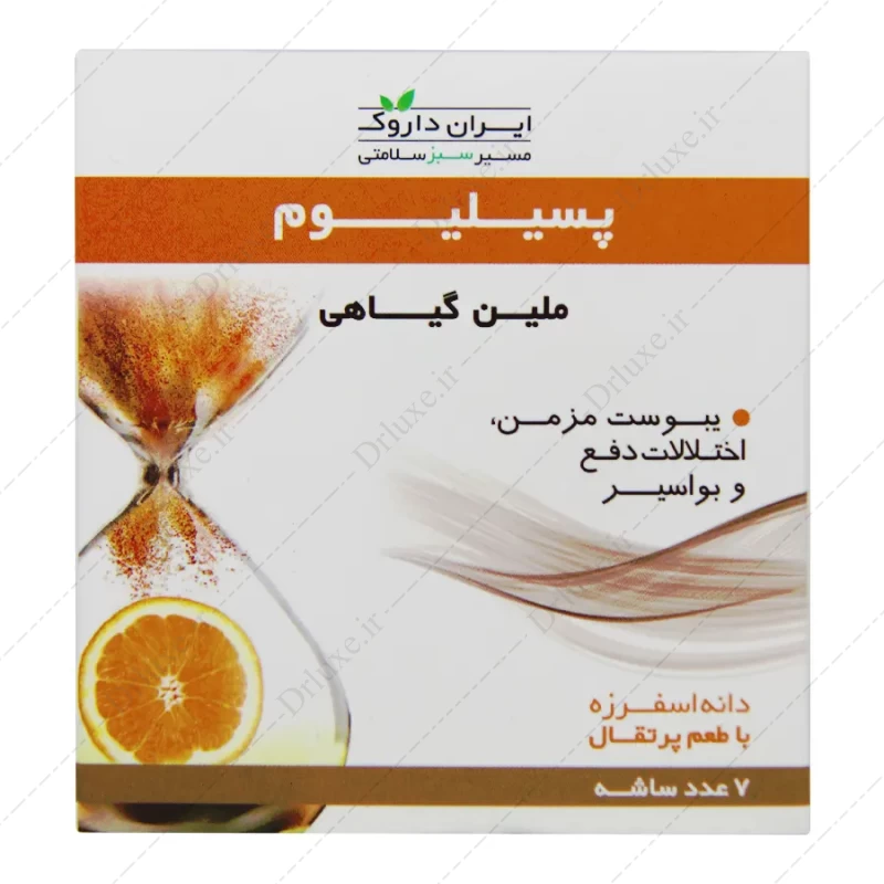 قیمت و خرید پودر دانه اسفرزه پسیلیوم ایران داروک 7 ساشه - دکتر لوکس